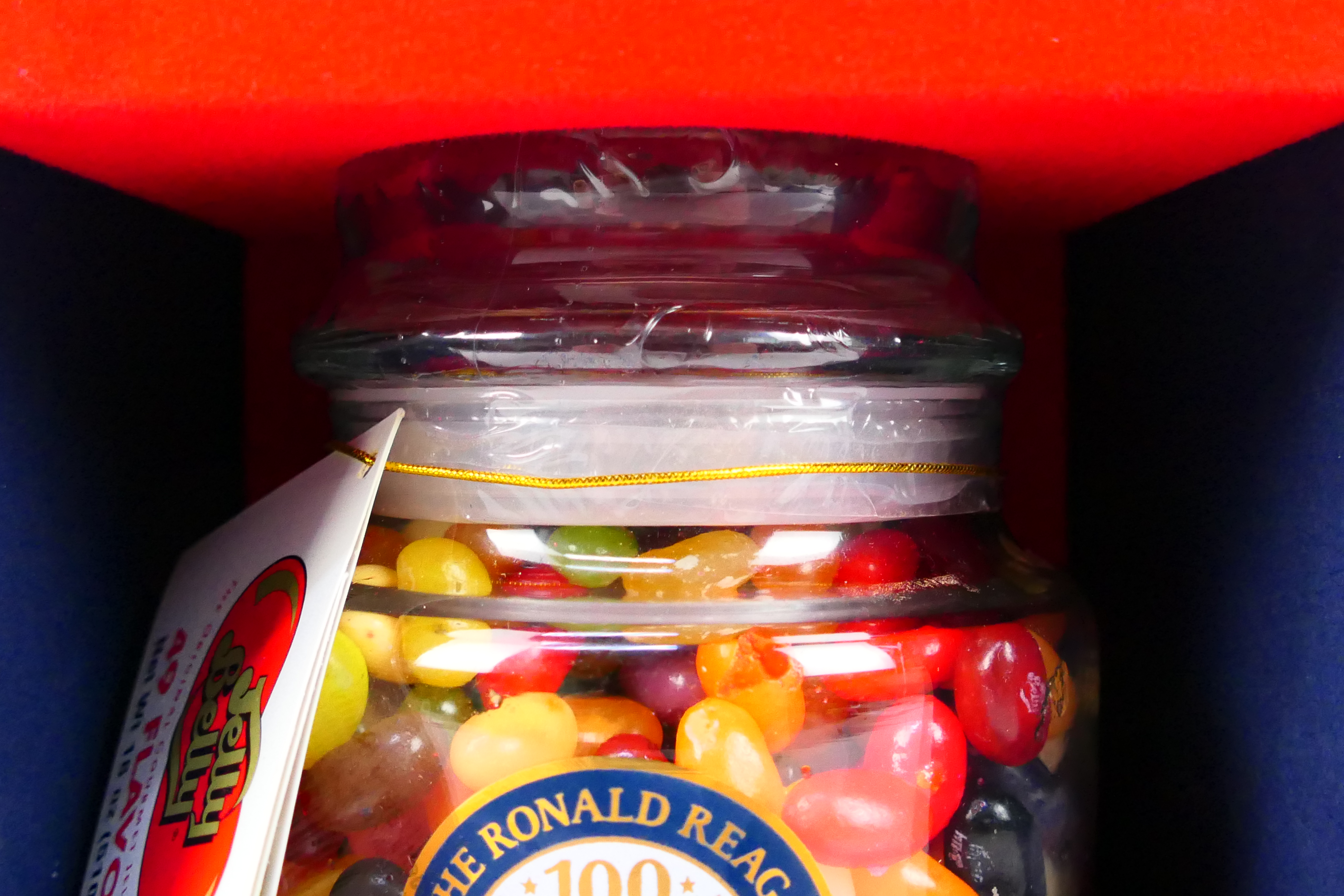 Ronald Reagan - An unopened and boxed special edition jar of Jelly Belly jelly beans produced for - Image 4 of 8