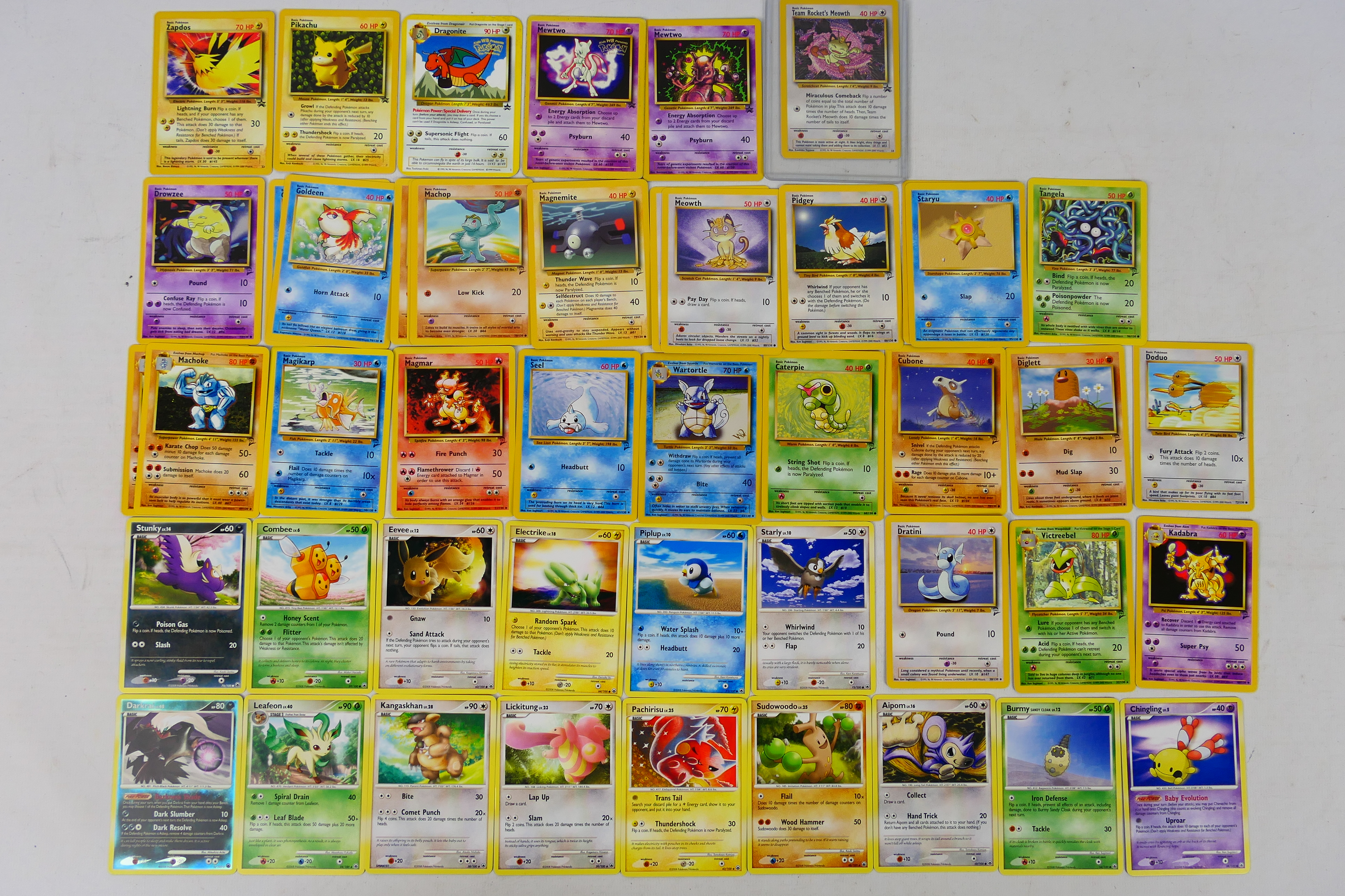 Pokemon - A group of Majestic Dawn cards