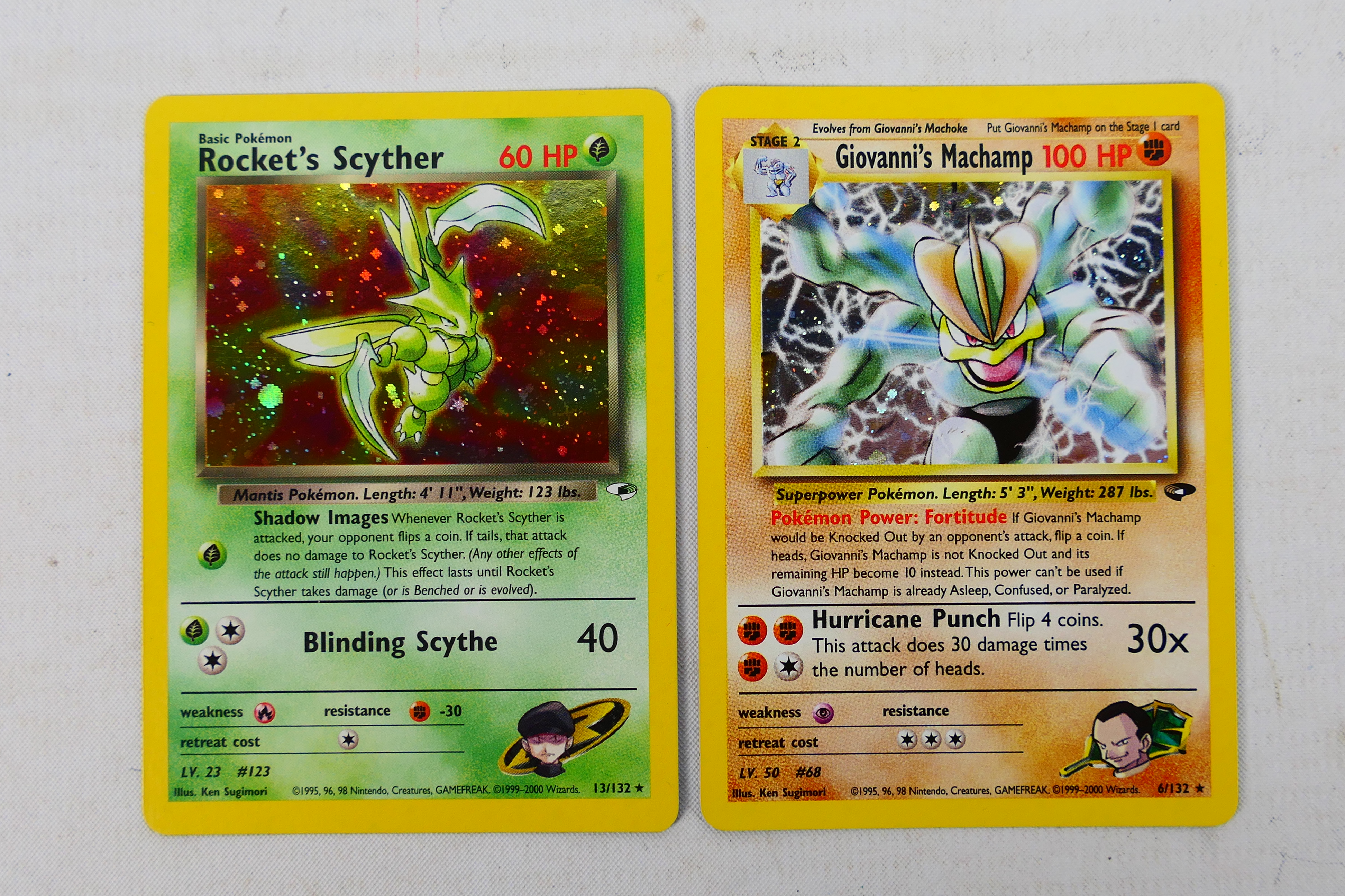Pokemon - 2 x Holo cards, Rocket's Scyth