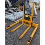 ECONOLIFT M2375, 2000LB CAPACITY PALLET STACKER- (LOCATION - 164 INDUSTRIAL BLVD, ST. GEORGE, ON,