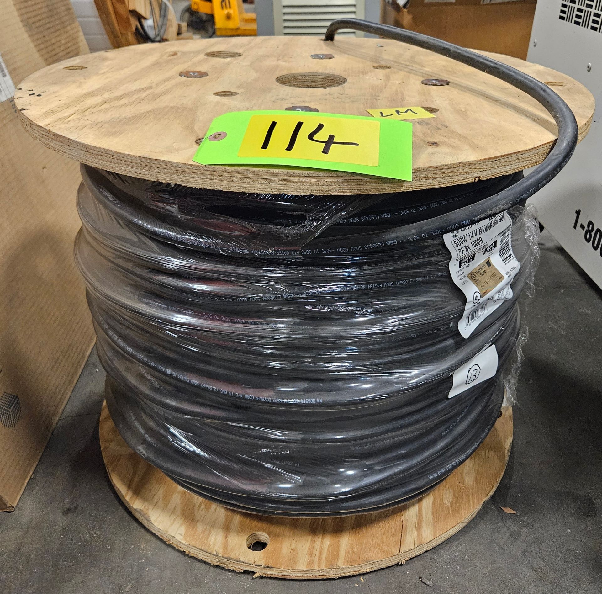 SOUTH WIRE ROYAL, 1000FT 14 AWG BLACK CPE 600V- (LOCATION - 164 INDUSTRIAL BLVD, ST. GEORGE, ON, N0E