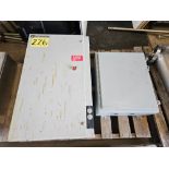 LOT - (1) TELEMECANIQUE ENCLOSURE W/ 3-PHASE MOTOR START AUTO TRANSFORMER, 100 HP, CONTACTORS,