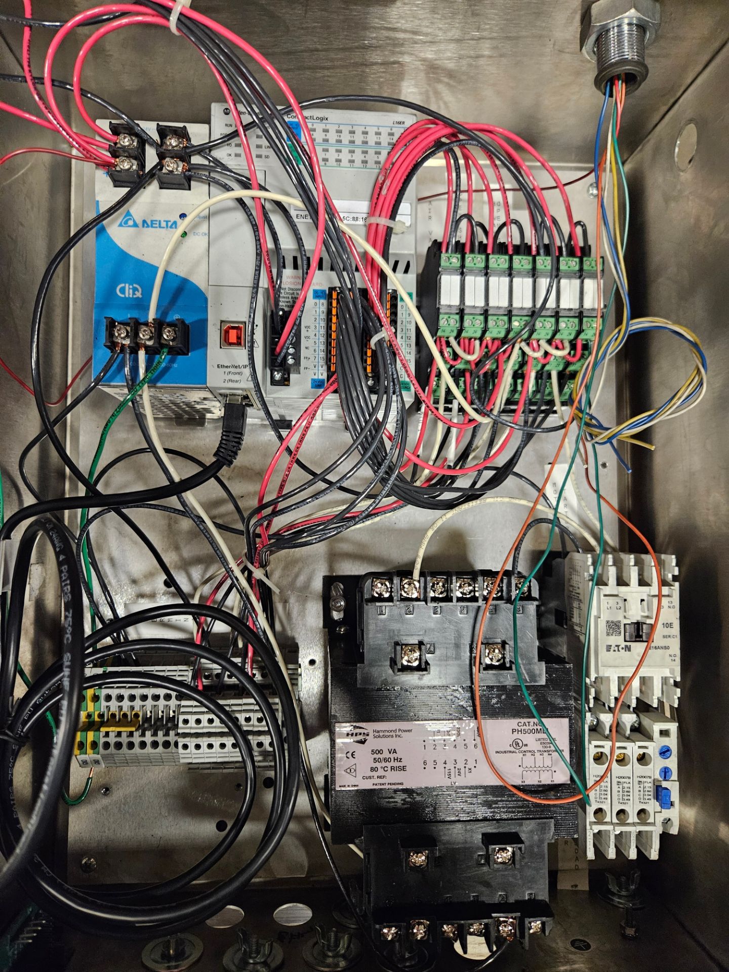 PUMP CONTROL PANEL, W/ AUTOMATION DIRECT SCREEN- (LOCATION - 164 INDUSTRIAL BLVD, ST. GEORGE, ON, - Image 4 of 8