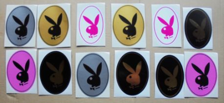 PLAYBOY BUNNY LARGE STICKERS X 12