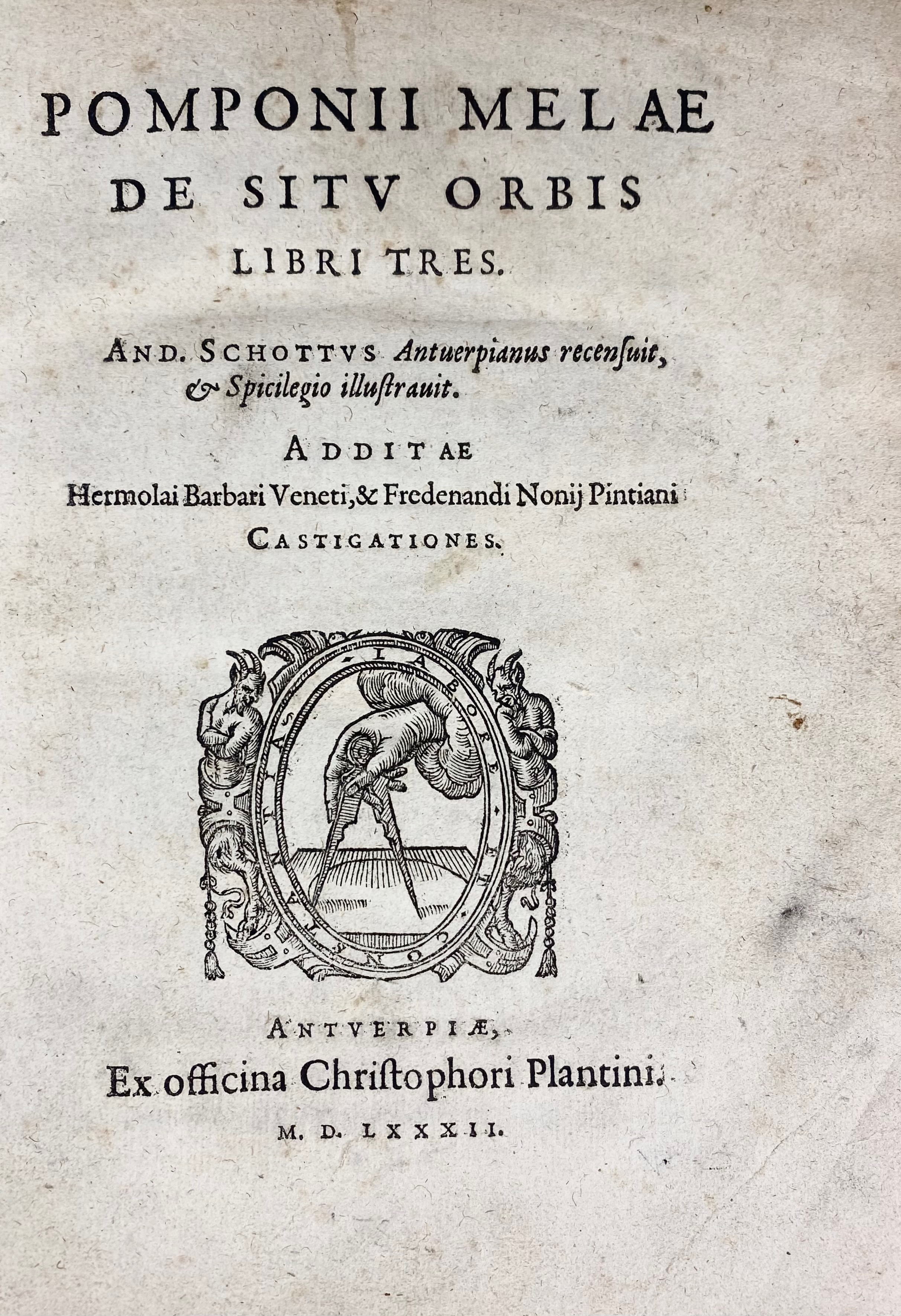 POMPONIUS MELA. De situ orbis libri tres. And. Schottus rec. & spicilgio illustr - Image 3 of 3
