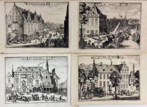 LOW COUNTRIES -- COLLECTION of 5 fine engr. views of Haarlem, all by