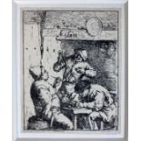 OSTADE, Adriaen Jansz. v. (1610-1685). (The smoker and the drinker). c. 1646