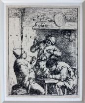 OSTADE, Adriaen Jansz. v. (1610-1685). (The smoker and the drinker). c. 1646