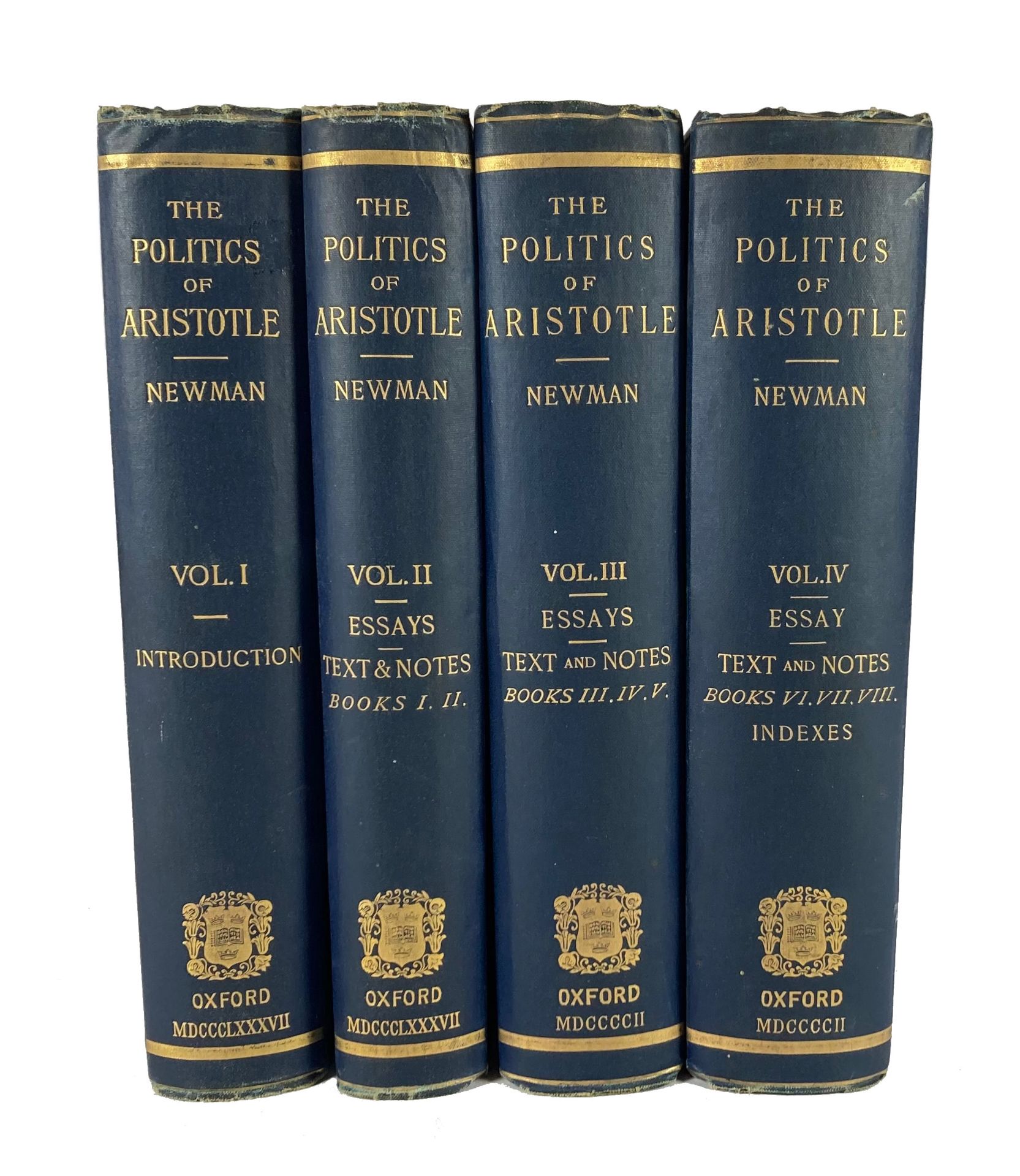 ARISTOTELES. Politics. W. introd., essays & notes crit. & explanat. by W.L. Newman. Oxford