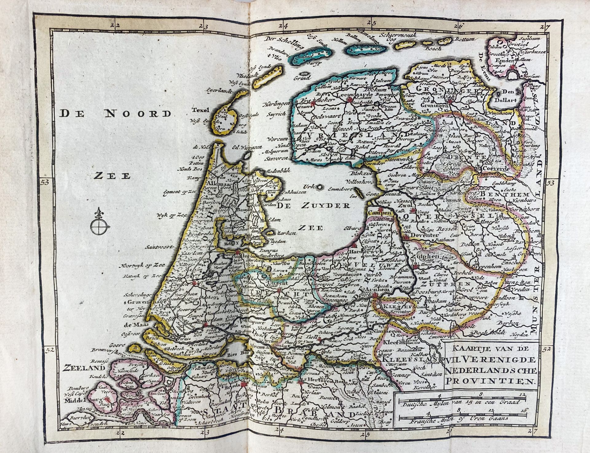 ATLASES -- LETH, H. de. Nieuwe Geographische en Historische Atlas, v.d. Zeven Vereen - Bild 3 aus 3