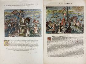 PORTRAITS -- COLUMBUS -- COLLECTION of 10 engravings/portraits of/relating to Christopher Columbus