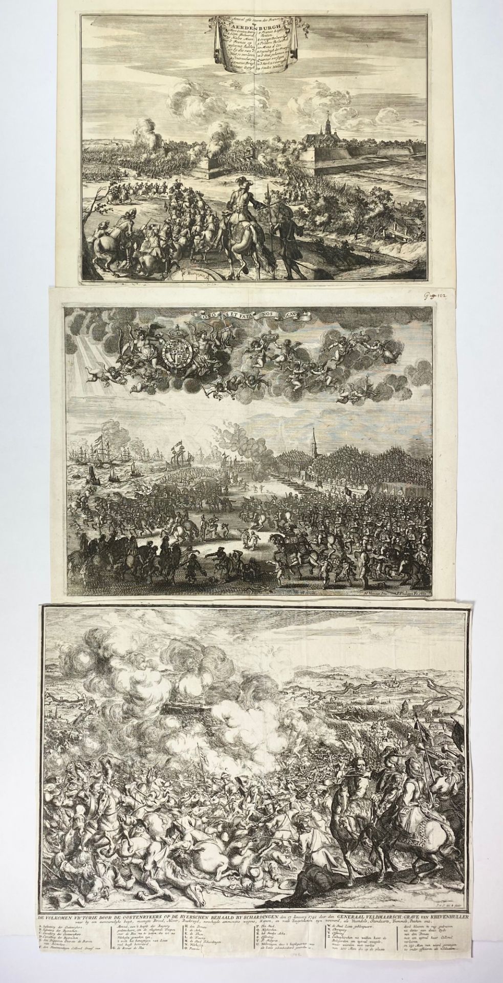 SIEGES & WARFARE -- COLLECTION of 40 engr./lithogr. plates on sieges a.o. military - Bild 2 aus 3