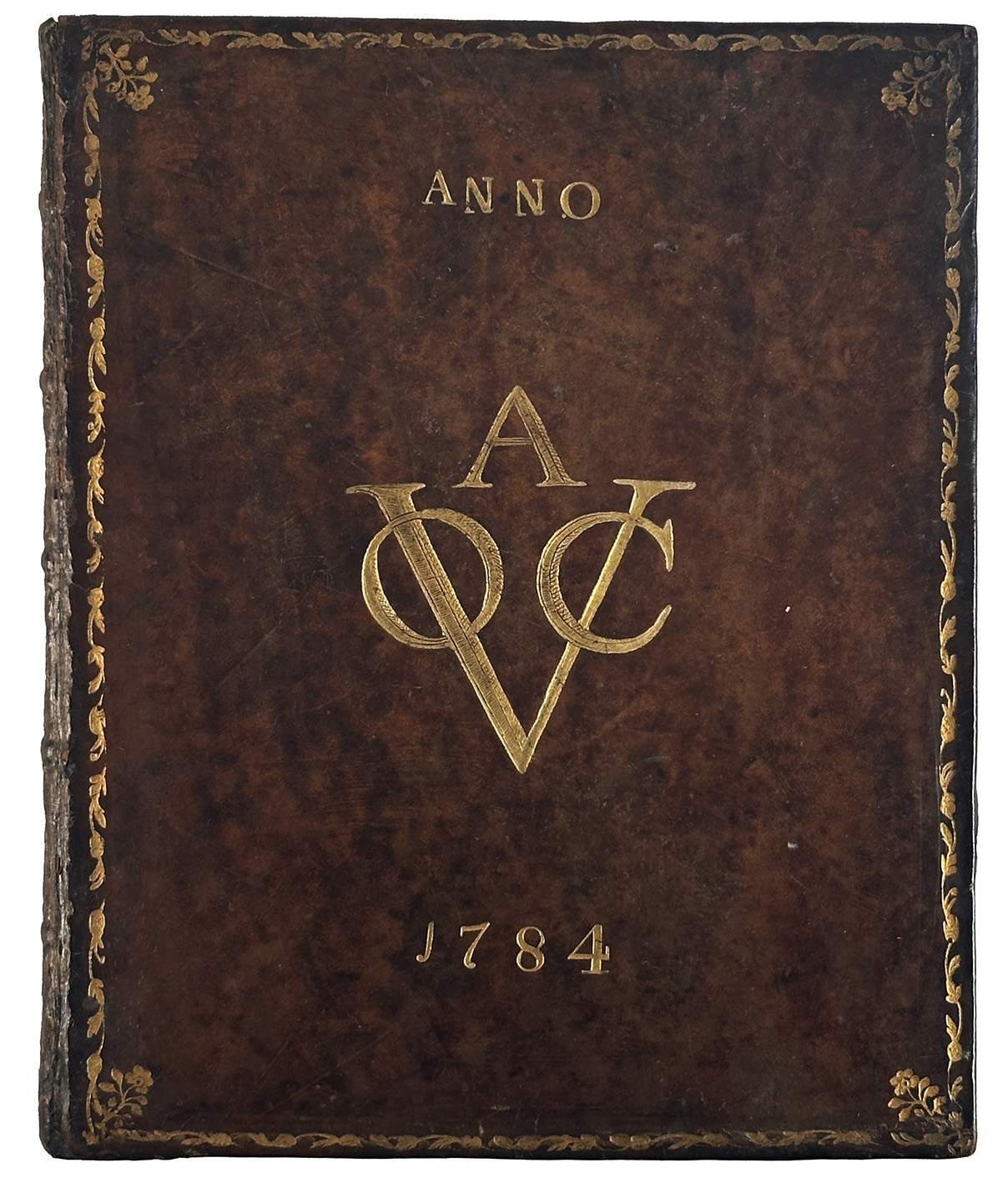 BINDINGS -- VOC -- DAM, M. v. d'Erven Stichters Comptoir Almanach, Op 't Schrikkeljaar