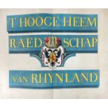 POLDER MAPS -- RIJNLAND -- (DOU, J.J. & S. v. BROECKHUYSEN). 't Hooge Heemraedschap van