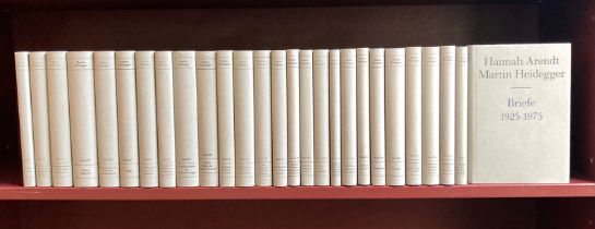 HEIDEGGER, M. Gesamtausgabe. Frankf. a. M., (1992-2006). 26 vols. of the series