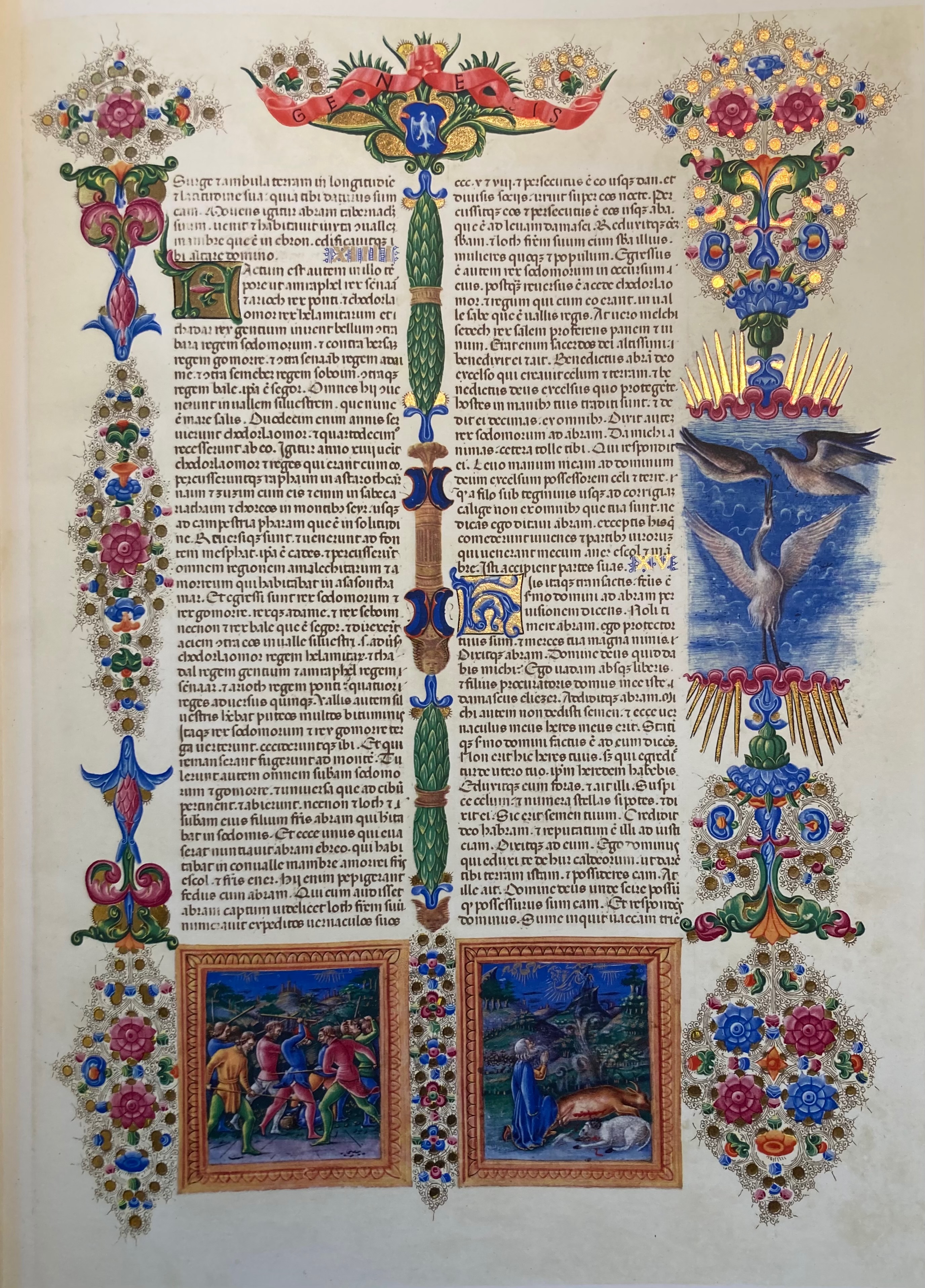 ILLUMINATED MANUSCRIPTS -- BIBBIA DI BORSO D'ESTE, La. Riprod. integrale promossa e cur - Image 4 of 4