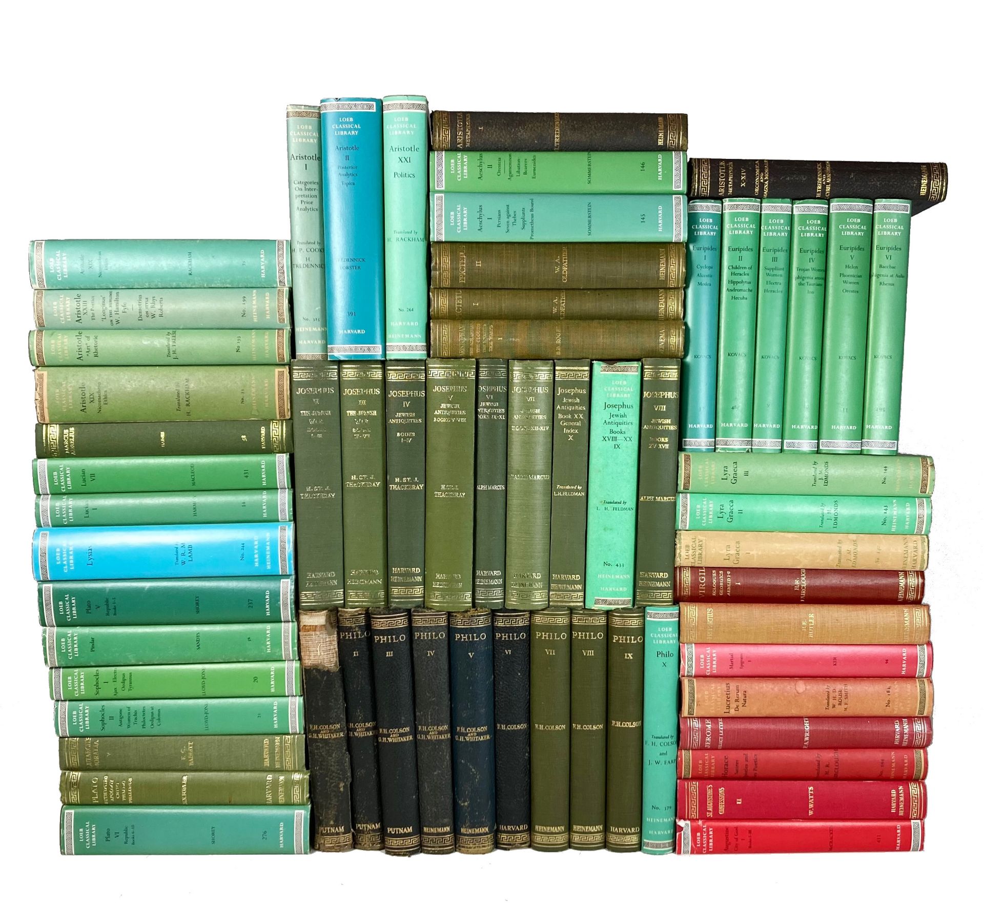 LOEB CLASSICAL LIBRARY. Greek (53) and Latin (8) authors. (1926-2008). 61 vols