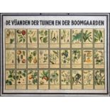 COLLECTION of wall plates for horticultural education, comprising i.a.: "DE BOOMGAARD met