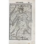 ALLEGORICAL MAP -- (EUROPA REGINA, Queen Europe). (Basel, H. Petri, 1588). Plain allegorical