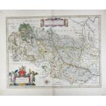 BELGIUM -- "LEODIENSIS DIOECESIS". Amst., W. & J. Blaeu, (c. 1643). Handcold. engr. map