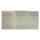 AESCHYLUS. Agamemnon. Ed. w. comm. by E. Fraenkel. Oxford, (1974). 3 vols