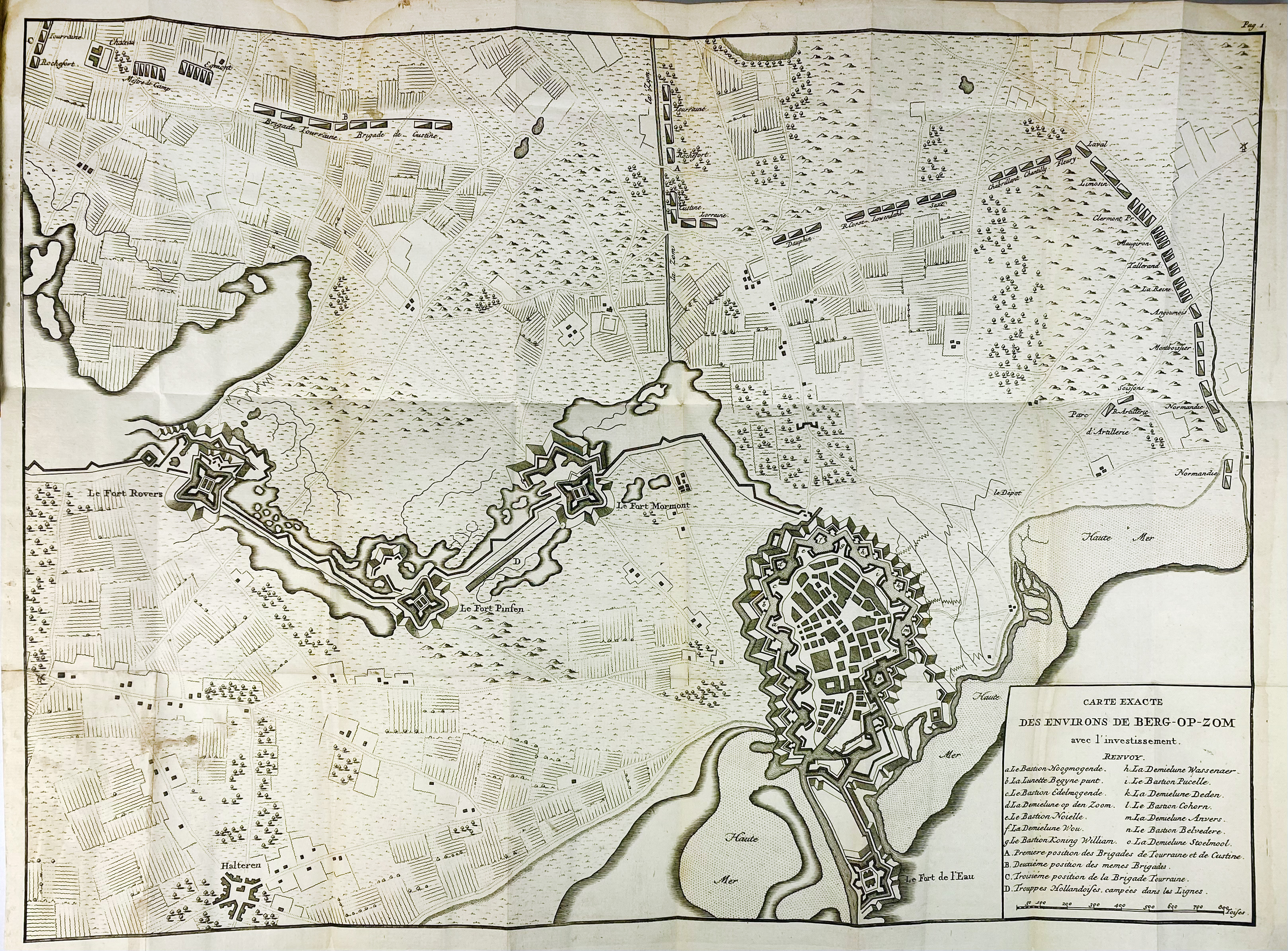 BERGEN OP ZOOM -- EGGERS, J. von. Historische Beschreibung der täglichen Kriegsverrichtungen bey