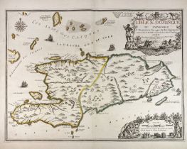 SOUTH AMERICA -- CARIBBEAN -- "L'ISLE ST. DOMINGUE OU ESPAGNOLE decouverte l'an 1492 (…) par