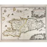 SOUTH AMERICA -- CARIBBEAN -- "L'ISLE ST. DOMINGUE OU ESPAGNOLE decouverte l'an 1492 (…) par