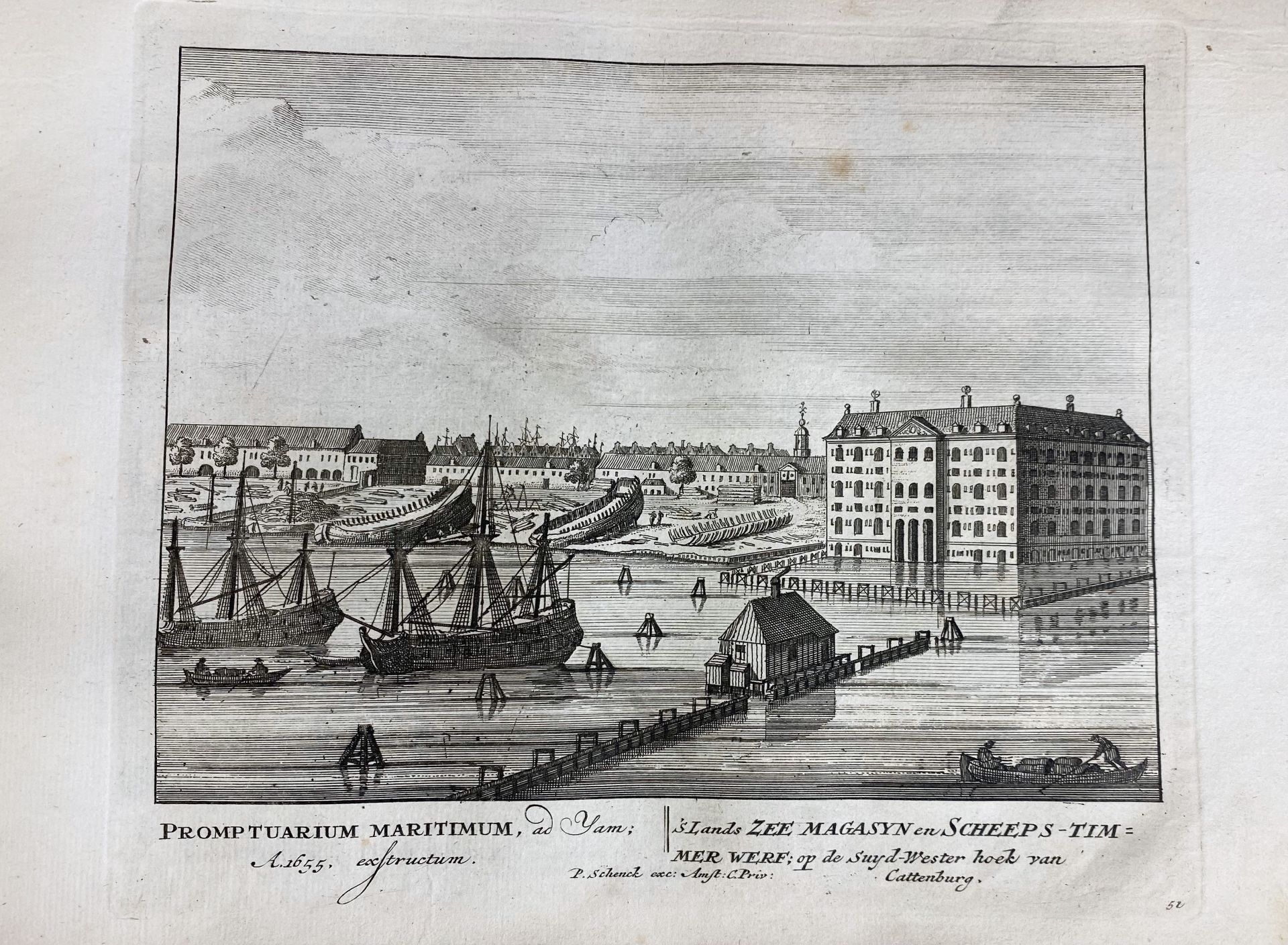 AMSTERDAM -- SCHENK, P. Afbeeldinge der voornaamste Gebouwen van Amsterdam. (Amst., B. Greve - Bild 4 aus 4