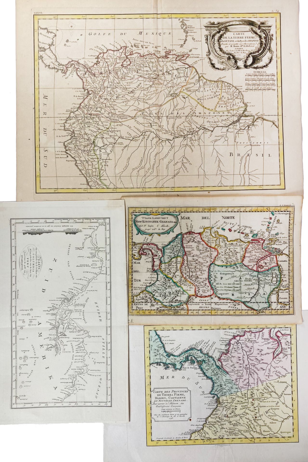 SOUTH AMERICA -- "'T VASTE LANDT van 't Niew Koningryk Granada enz." (1705