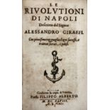 ITALY -- GIRAFFI, A. Le rivolutioni de Napoli. Geneva, after Venice, F. Alberto