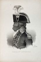 SLAVERY - ABOLITIONISM -- "TOUSSAINT L'OUVERTURE". (Par., c. 1838). Engr. lithogr. portr. by F.S