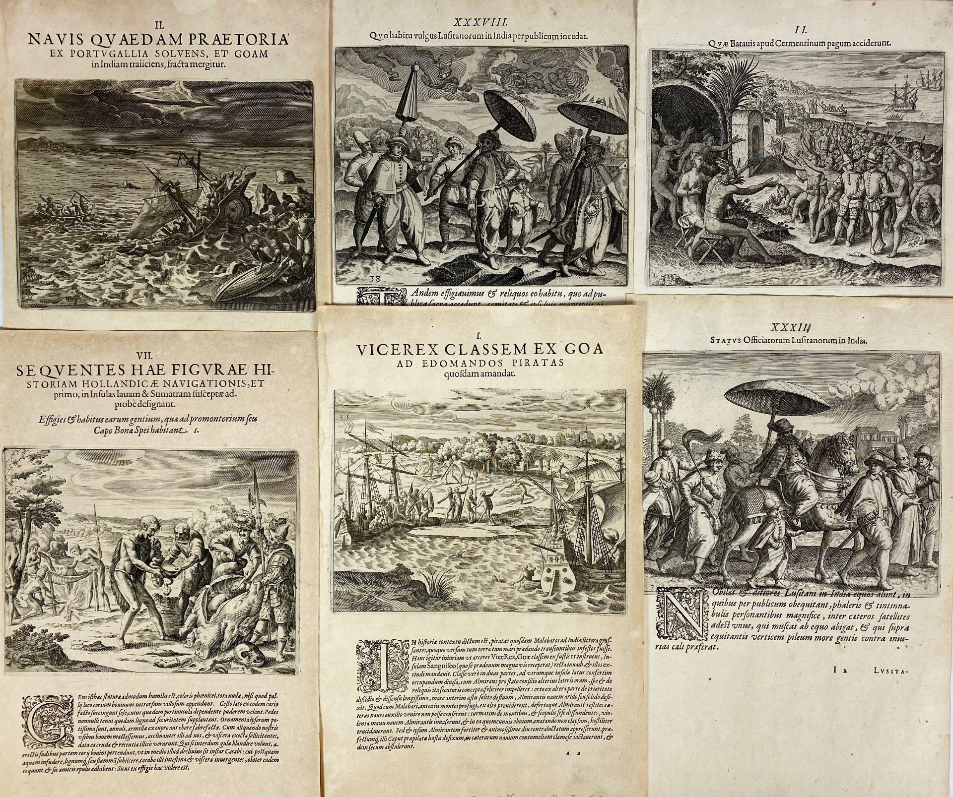 BRY, Th. de -- COLLECTION of 15 text-engravings from various editions of - Bild 2 aus 2
