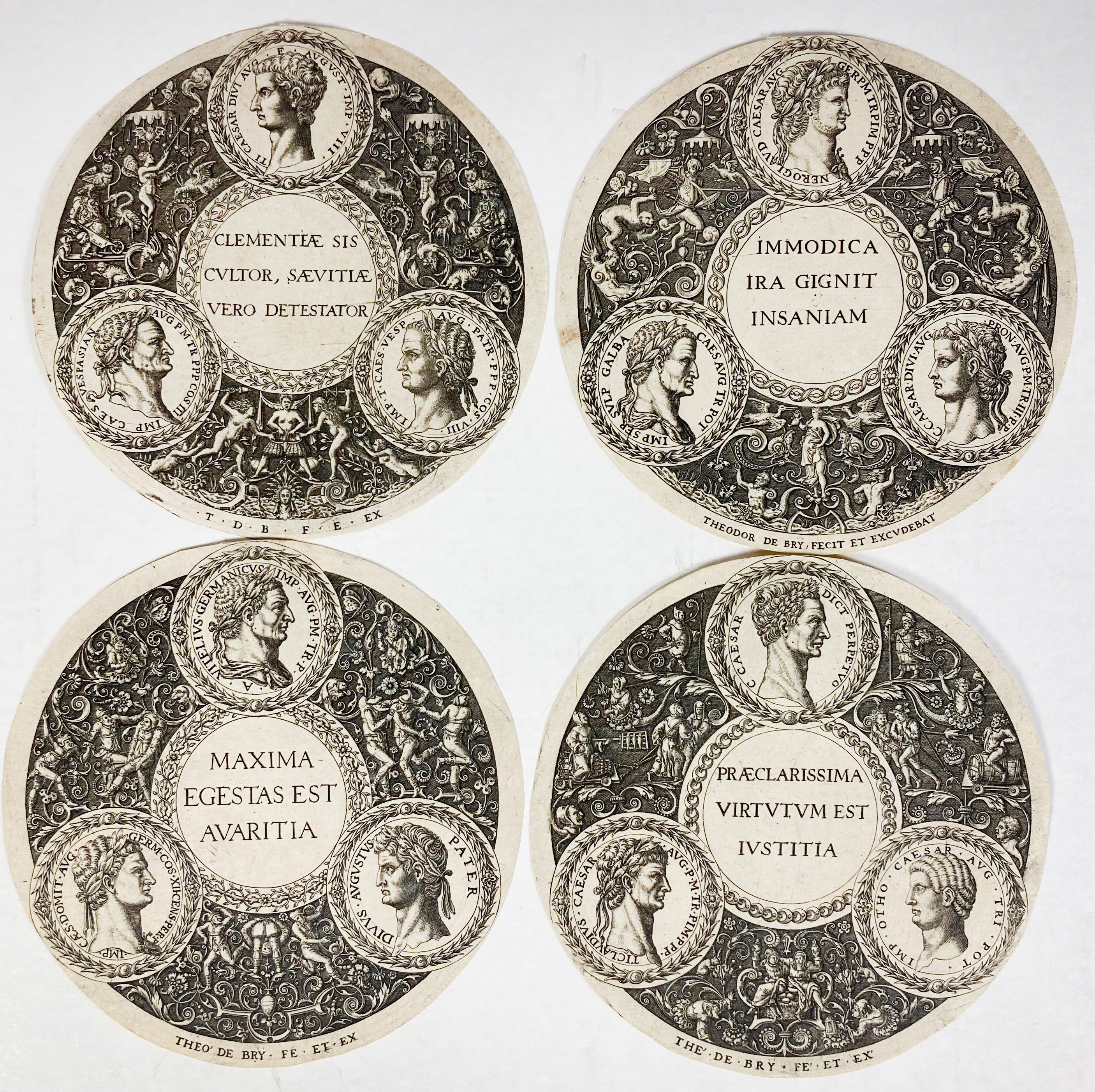 EMBLEMS -- BRY, Theodor de (1528-1598) & Johann Theodor de (1561-1623). Collection of 5 - Image 2 of 2