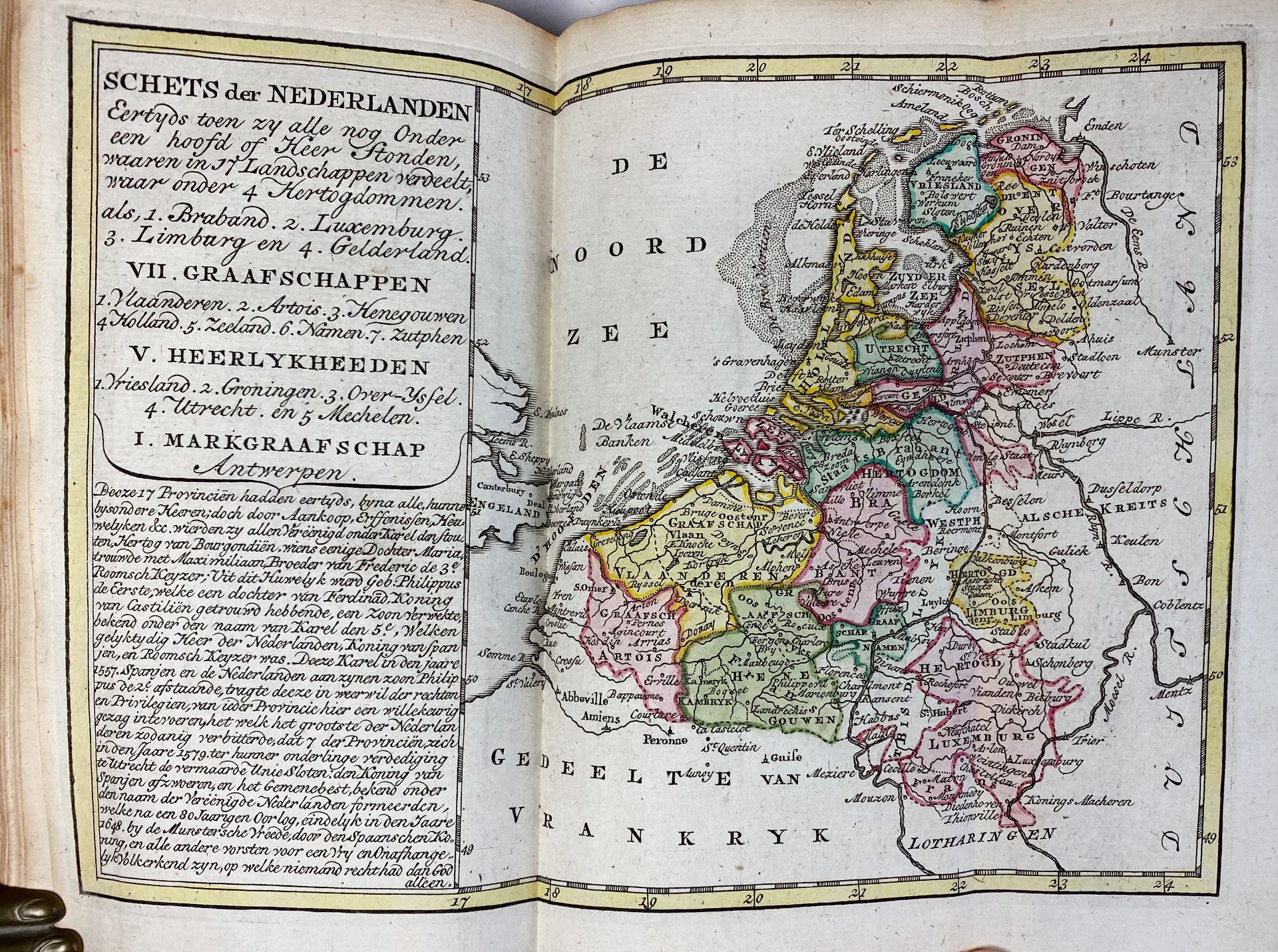 ATLASES -- COMPLEETE ZAK-ATLAS, van de zeventien Nederlandsche Provinciën. Amst., Elwe en - Bild 4 aus 4