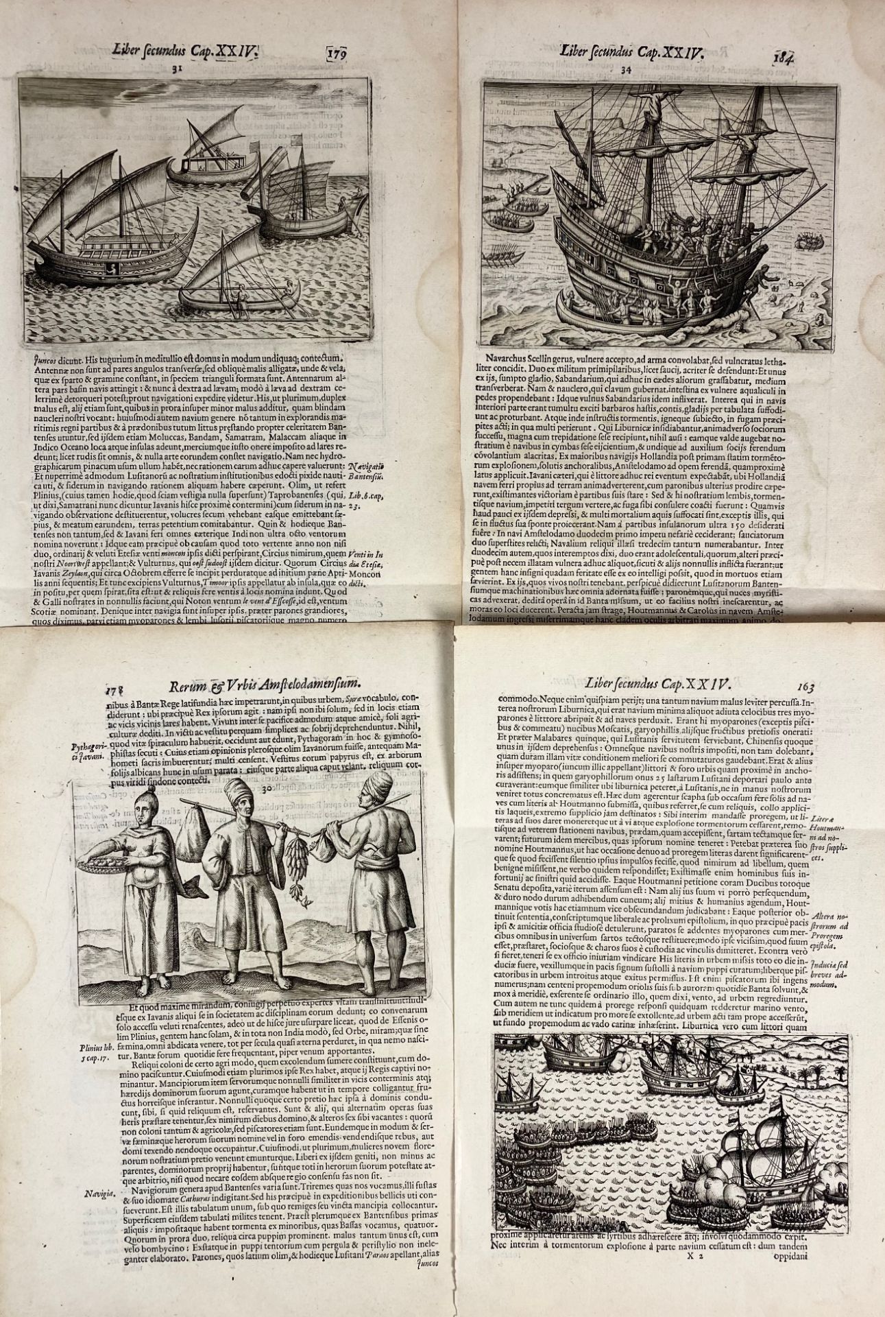 PONTANUS -- COLLECTION of engravings from 'Rerum et Urbis Amstelodamensium historia' (1611). 28 - Image 3 of 4