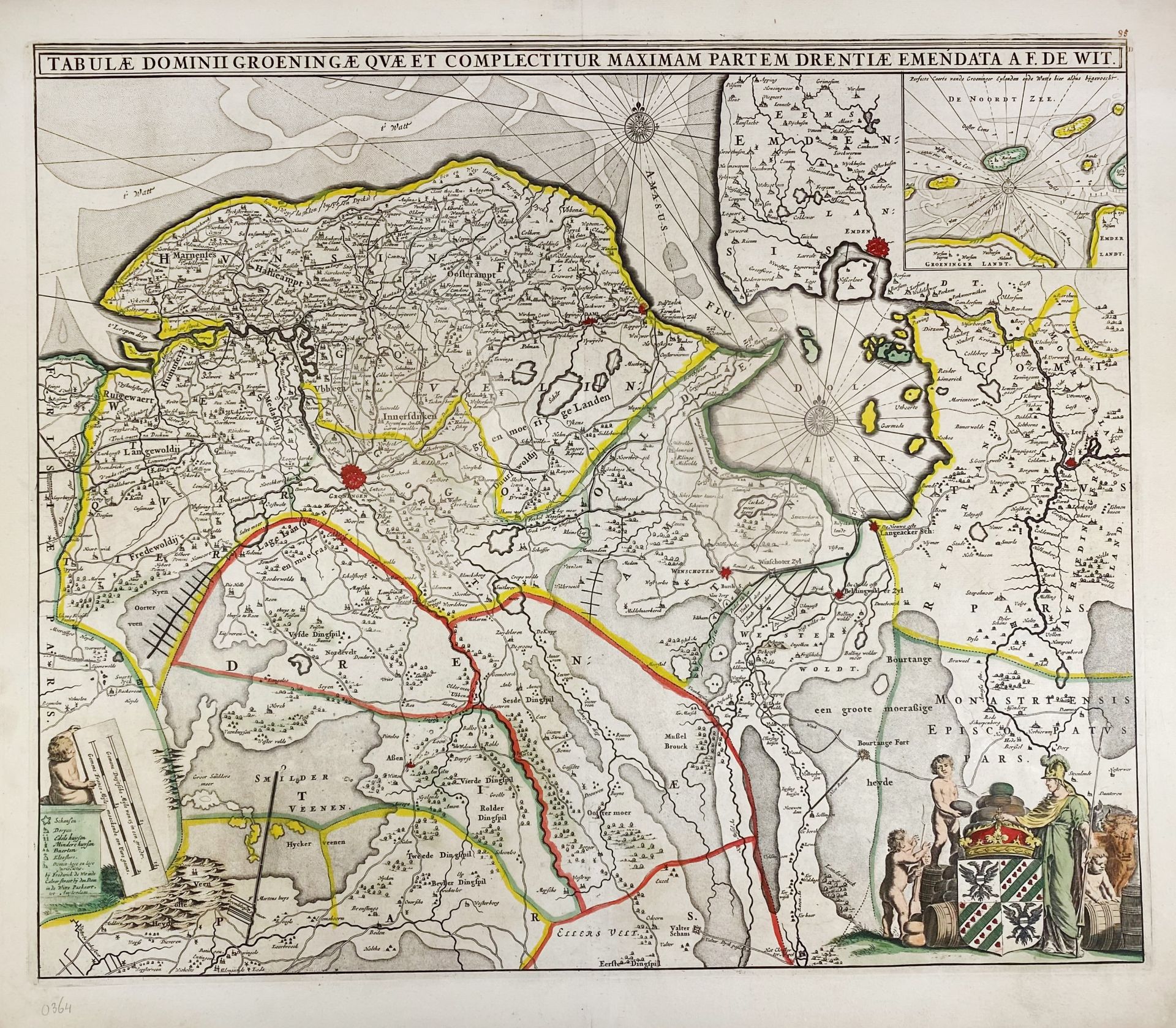 LOW COUNTRIES -- "LA SEIGNEURIE D'OVER-YSSEL subdivisée en trois parties Sallant, Twente - Bild 2 aus 2