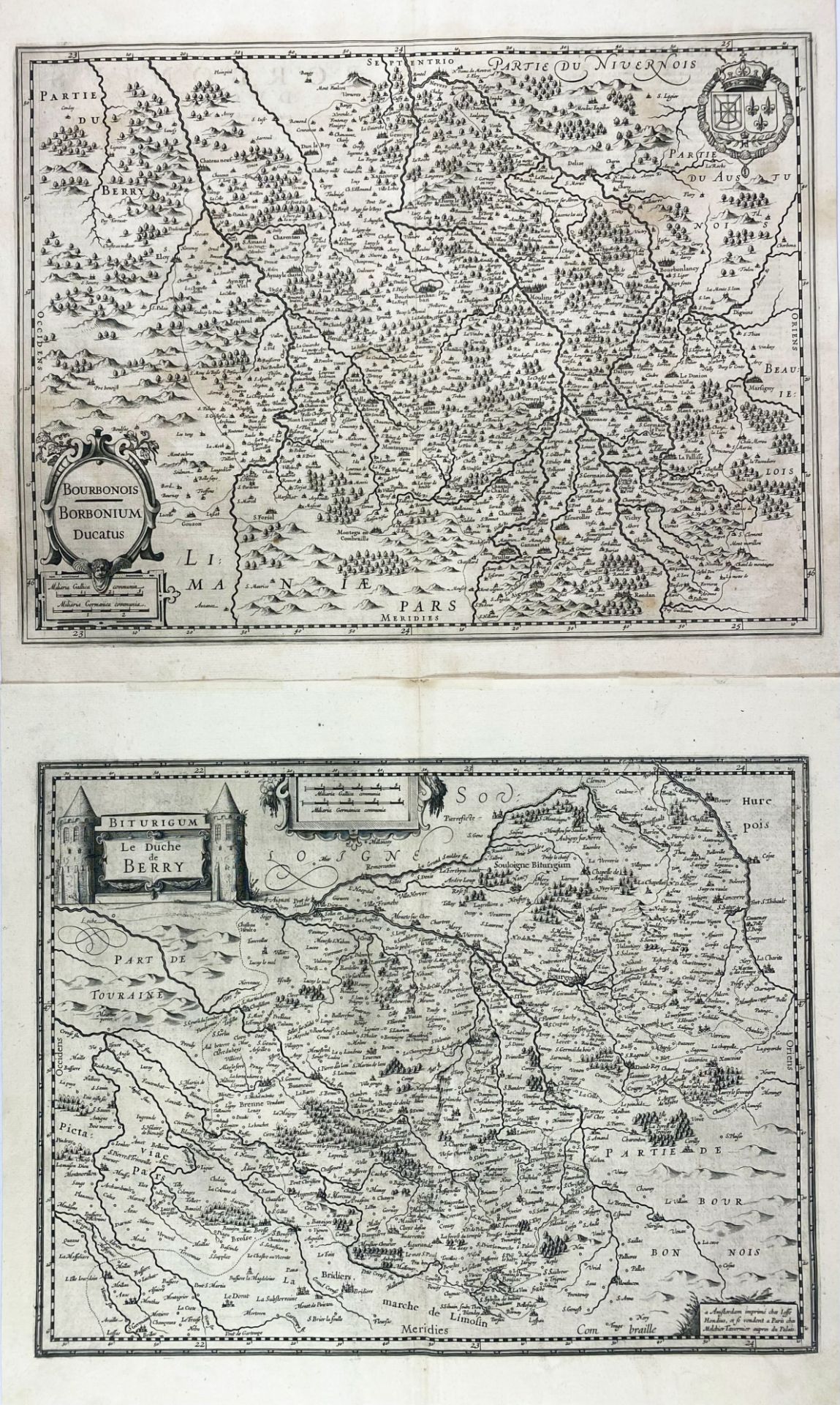 FRANCE -- "PROVINCIAE, REGIONIS GALLIÆ, (…)". 355 x 500 mm. -- "CARTE DU PAIS DE