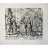 HEEMSKERCK -- MULLER, Herman Jansz. (c. 1539-1617). (The Eight Beatitudes). N.d. (C.J. Visscher
