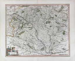 EASTERN EUROPE -- "HUNGARIA REGNUM". Amst., G. & J. Blaeu, (c. 1650). Handcold. engr