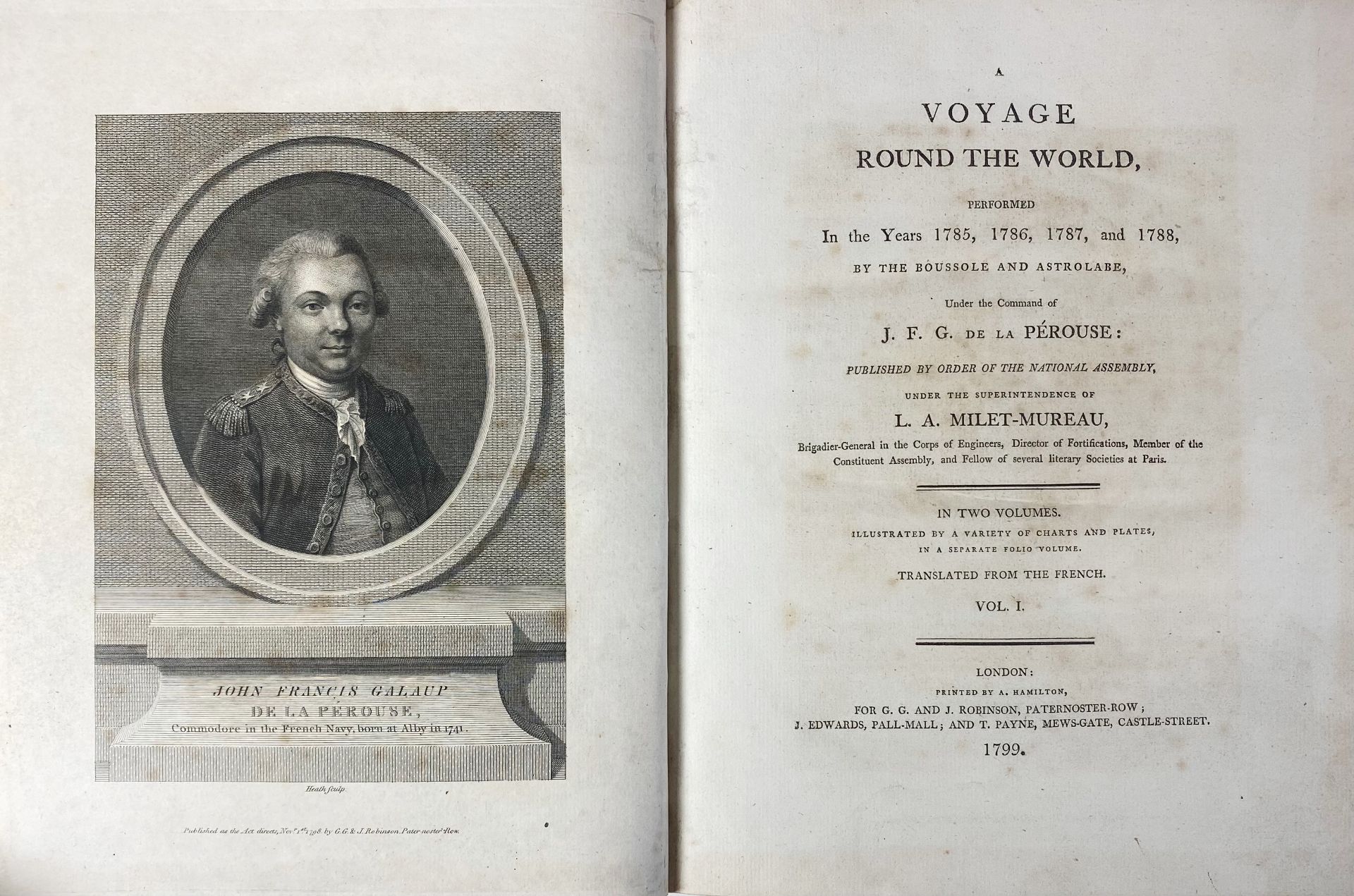 MARITIME HISTORY - TRAVELLING -- LA PÉROUSE, J.F.G. DE. A Voyage round the World - Image 3 of 6