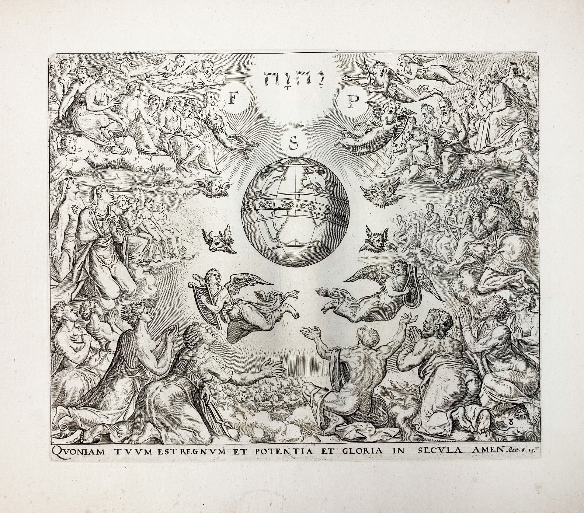 HEEMSKERCK -- WIERIX, Johannes (1549-c. 1620). (The Lord's Prayer). N.d. (C.J. Visscher - Bild 6 aus 8