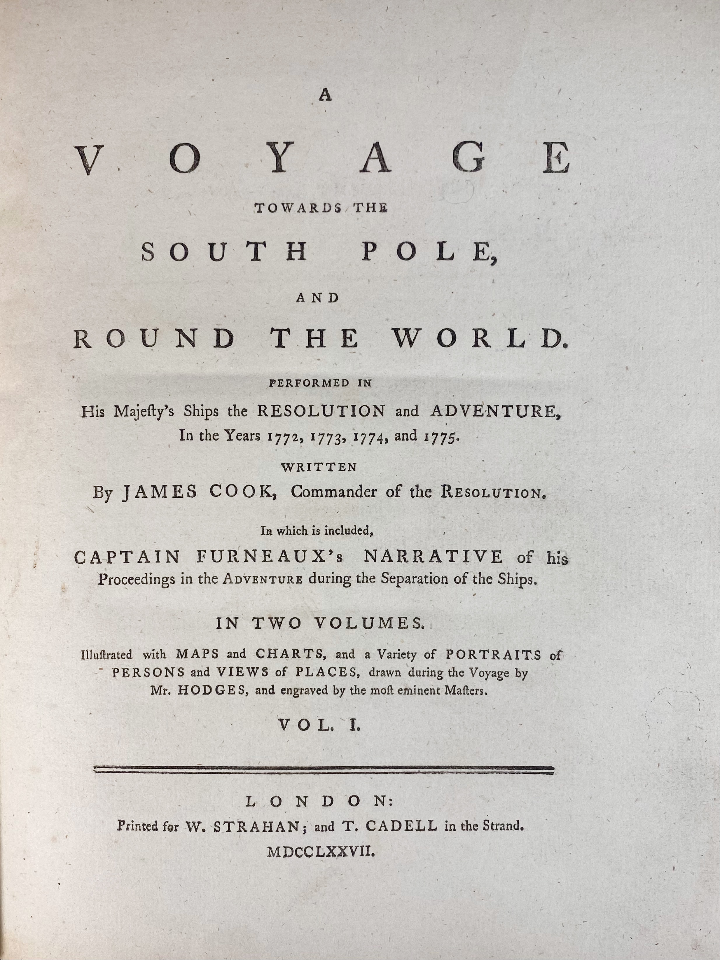 MARITIME HISTORY - TRAVELLING -- COOK, J., J. HAWKESWORTH & J. KING. An Account of - Image 3 of 9