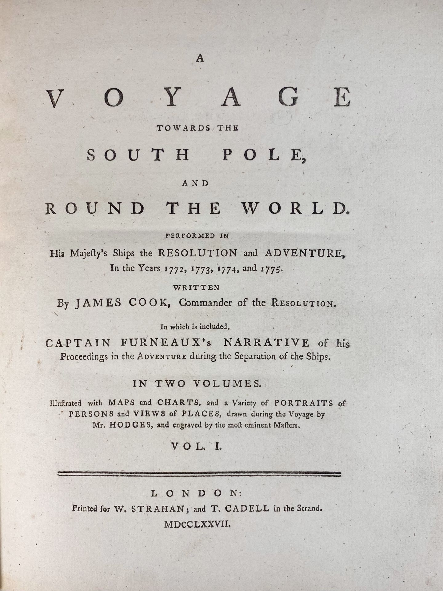 MARITIME HISTORY - TRAVELLING -- COOK, J., J. HAWKESWORTH & J. KING. An Account of - Bild 3 aus 9