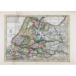 ATLASES -- NIEUWE EN ZEER NETTE KAART van Zuyd-Holland, 't Sticht van