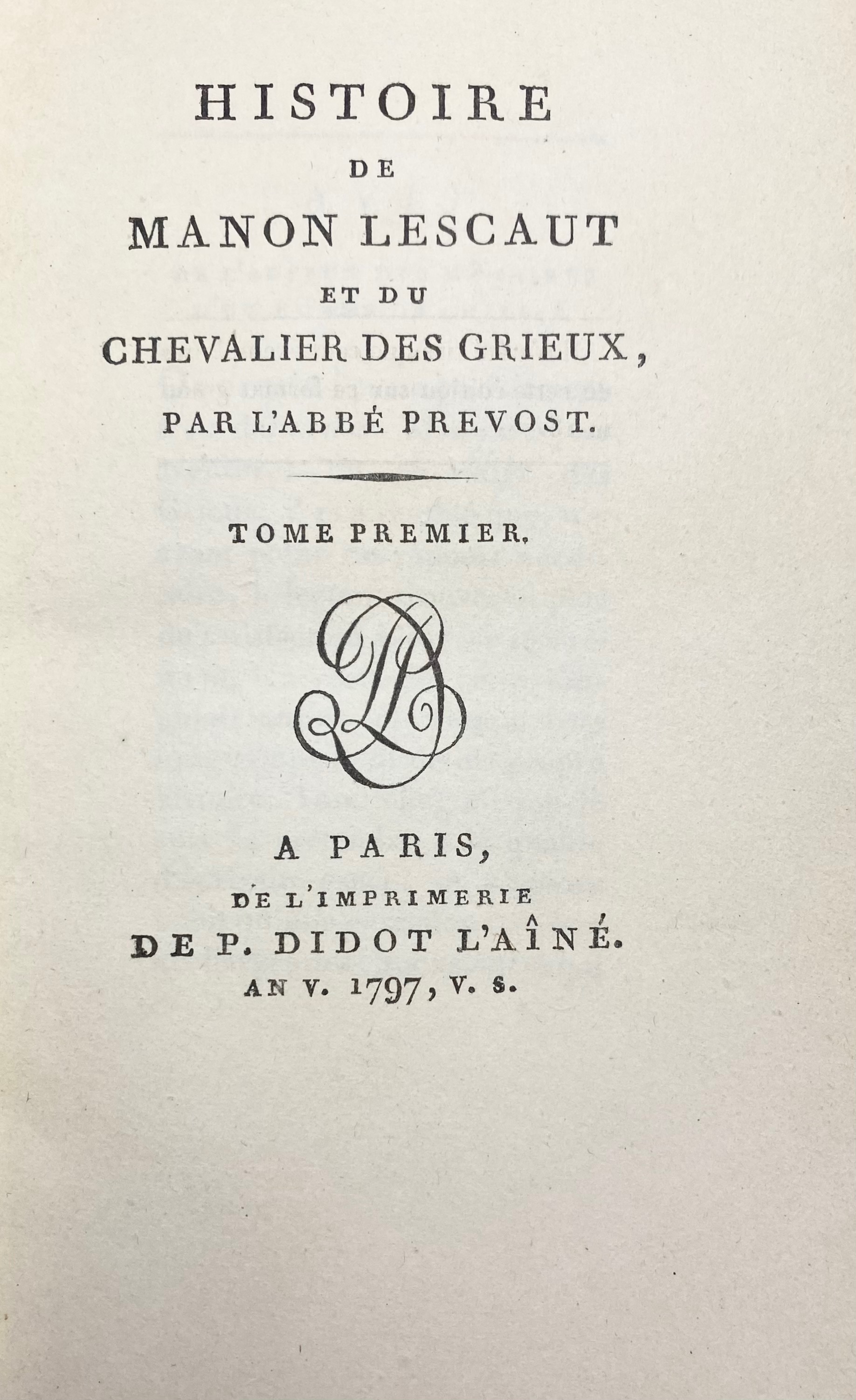 PRÉVOST (d'EXILES, A.F.). Histoire de Manon Lescaut et du chevalier des Grieux - Image 2 of 3