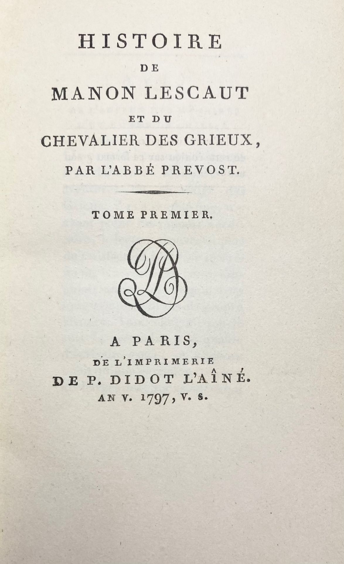 PRÉVOST (d'EXILES, A.F.). Histoire de Manon Lescaut et du chevalier des Grieux - Image 2 of 3