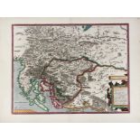 EASTERN EUROPE -- "ILLYRICUM". (Antw., Ortelius, 1579). Handcold. engr. map after J. Sambucus