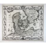 DENMARK -- "DANIAE REGNI TYPUM". (Amst.), J. Janssonius, 1629. Plain engr. map incorporating