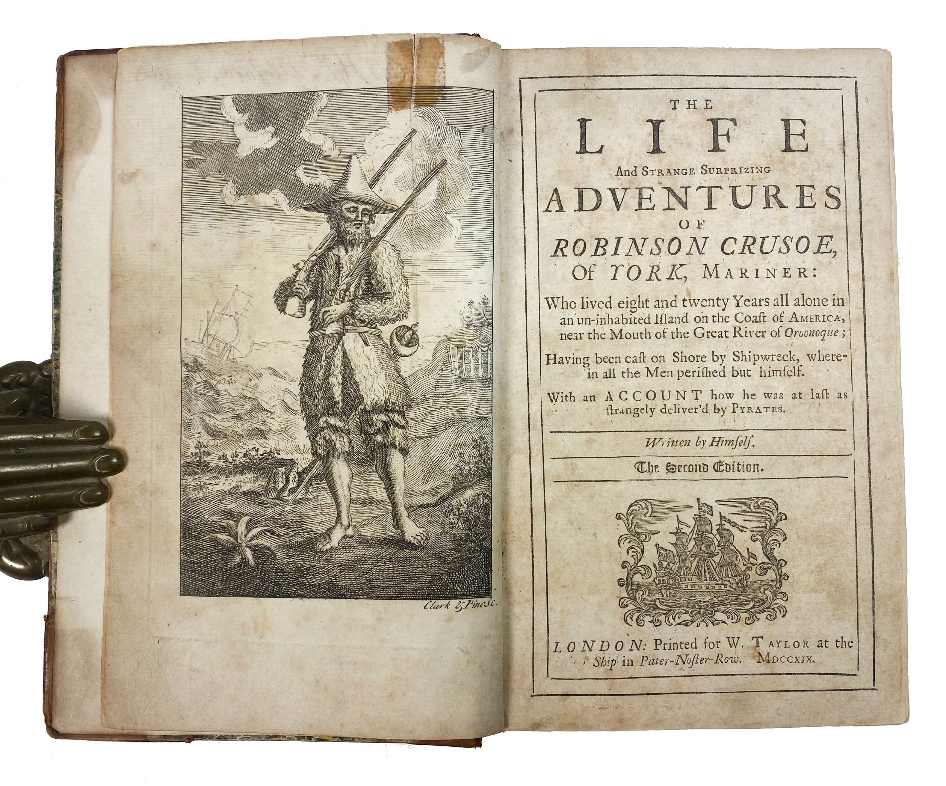 ROBINSONADES -- (DEFOE, D.). The Life And Strange Surprizing Adventures of Robinson Crusoe